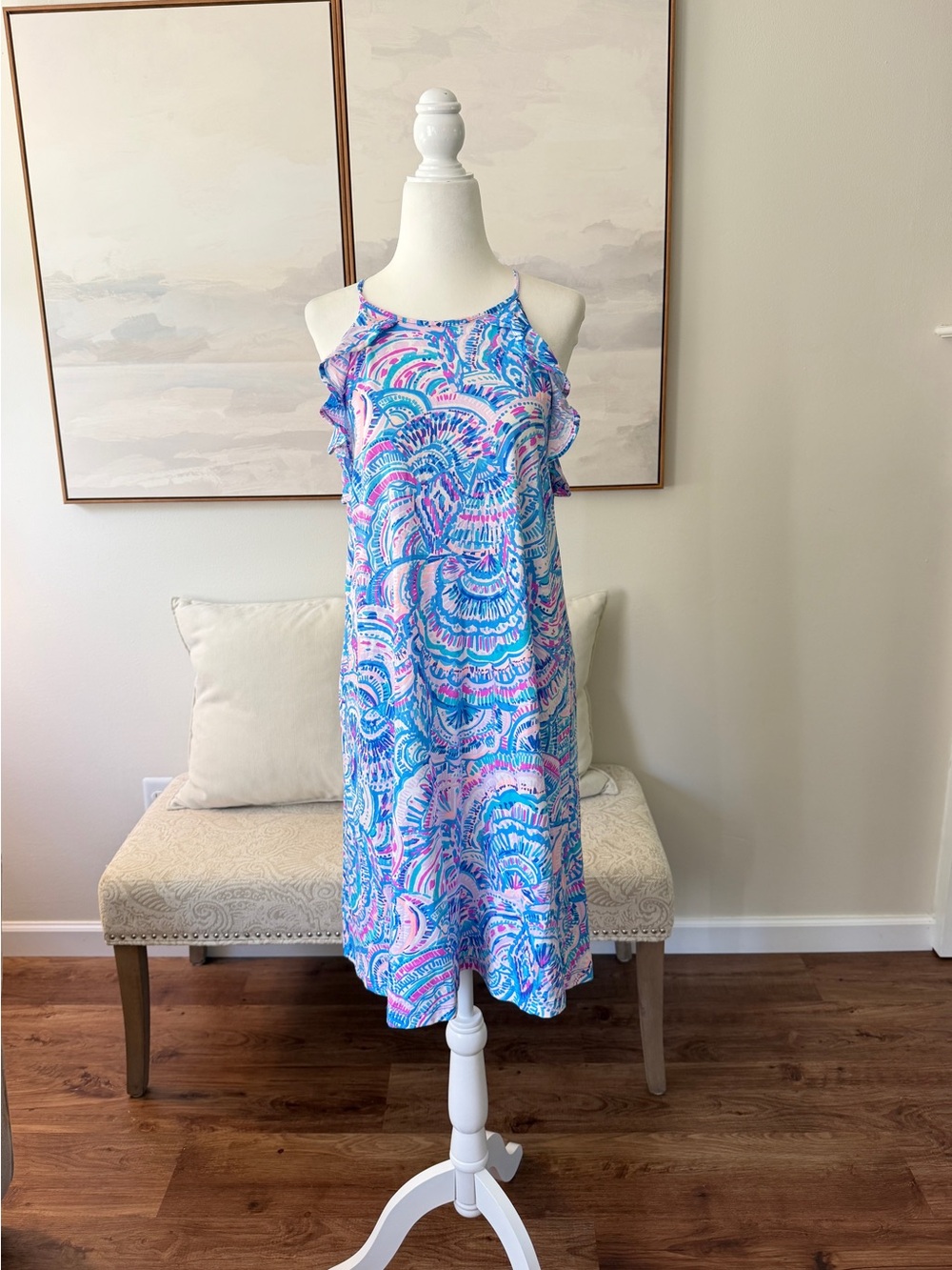 Lilly Pulitzer Billie Ruffle Dress in "Happy as a Clam" Print
